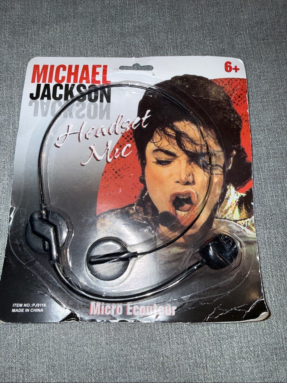 Michael Jackson Costume Black Headset Mic